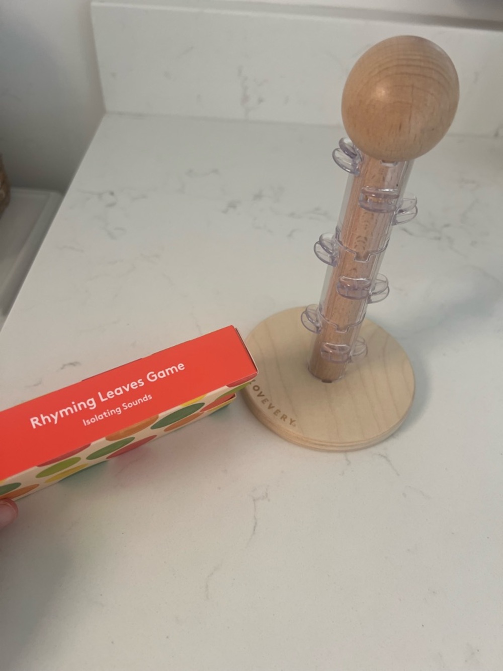 Lovevery Rhyming Leaves game